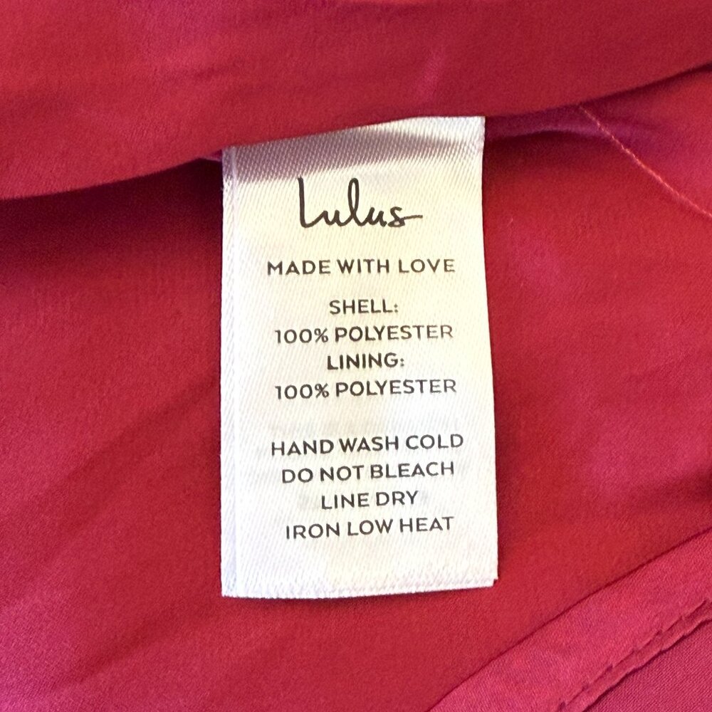 Lulu's Wine-Red Pleated Cutout Maxi Dress - Picture 10 of 10